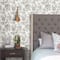 RoomMates Tamara Day Gray Flower Girl Peel & Stick Wallpaper
